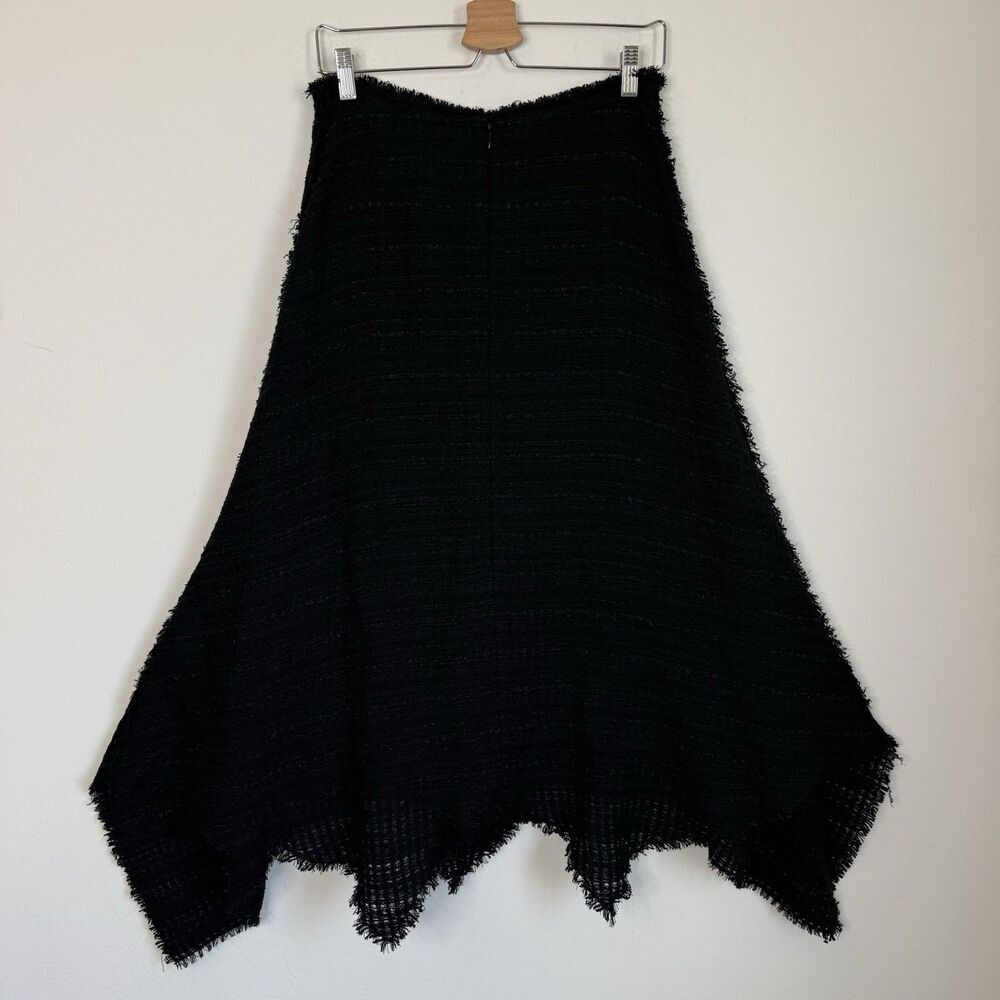 Proenza Schouler Size 8 Womens Tweed Woven A Line Asymmetric Midi Skirt Career - Picture 5 of 16